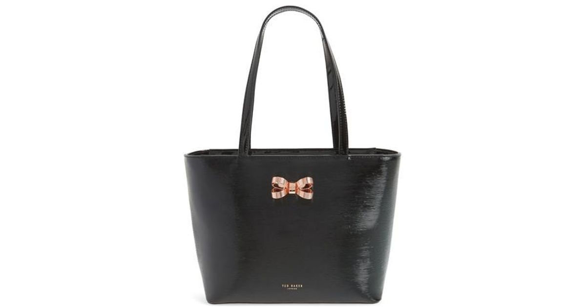 ted baker black patent bag