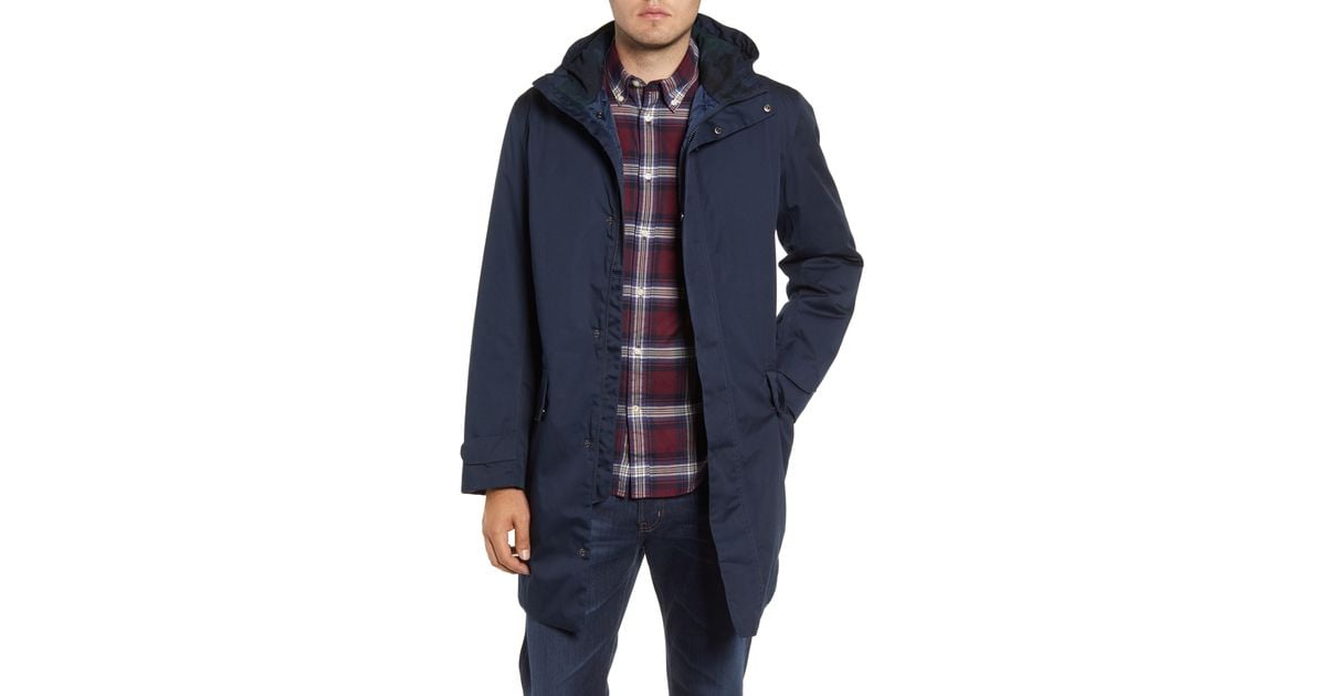 Barbour Pershore Waterproof Hooded Jacket in Navy (Blue) for Men - Lyst