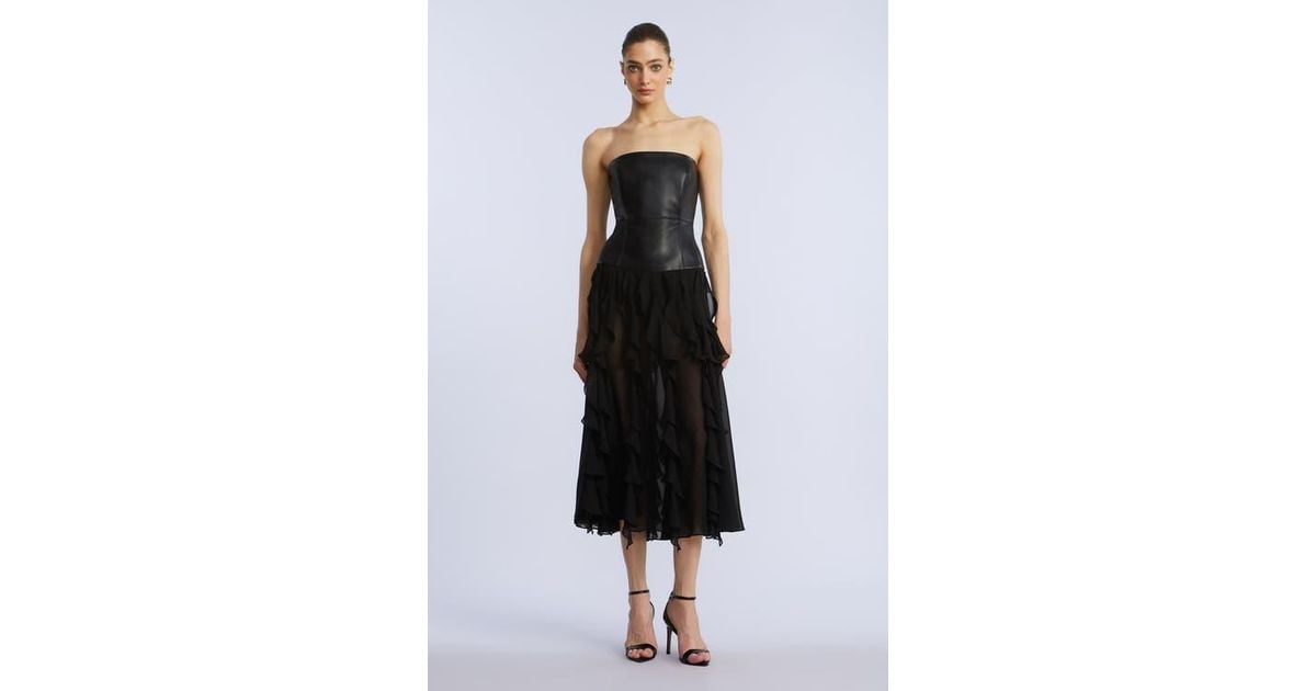 chinese dress ladies Alice Black Chiffon Mini Dress - S Size - Women's Dresses