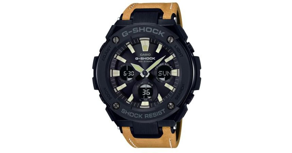 g shock watch leather band