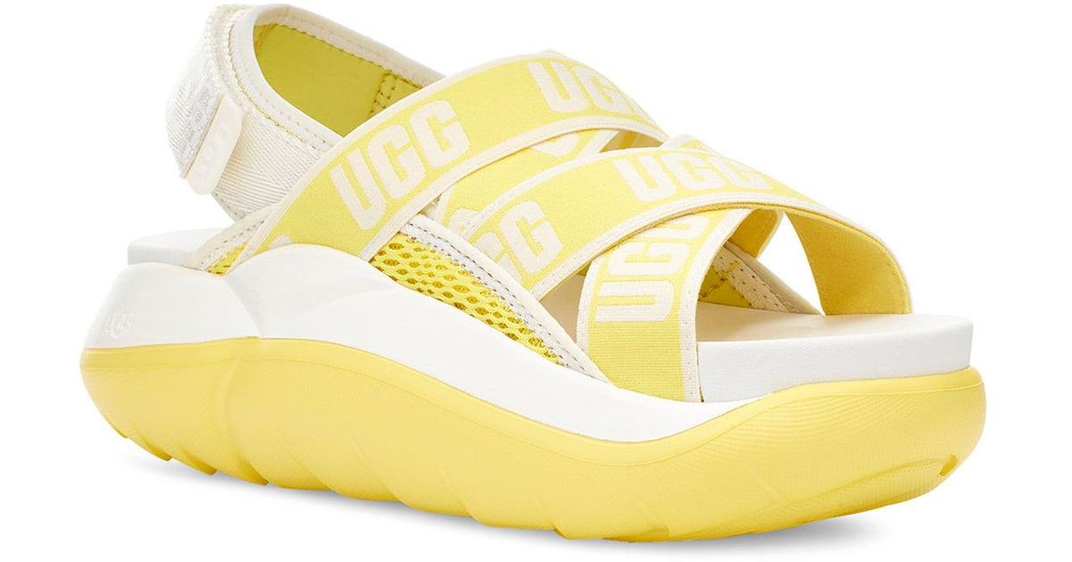 UGG UGG La Cloud Platform Sandal in White - Lyst