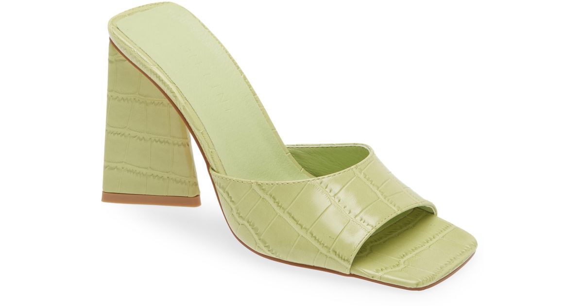 Billini Quinn Slide Sandal in Green | Lyst