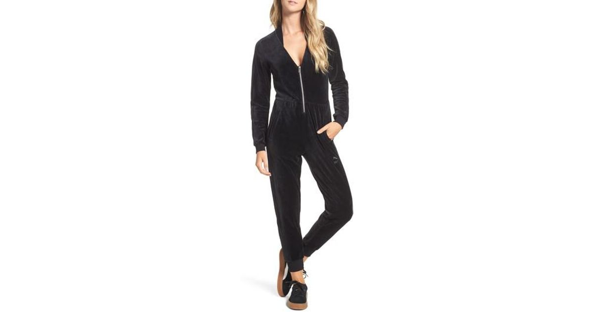 puma velour t7 jumpsuit