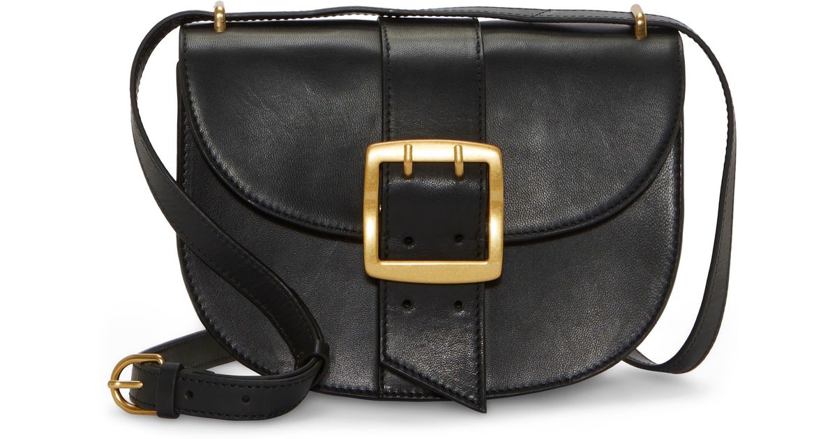 Vince Camuto Kapis Leather Convertible Crossbody Bag in Black | Lyst