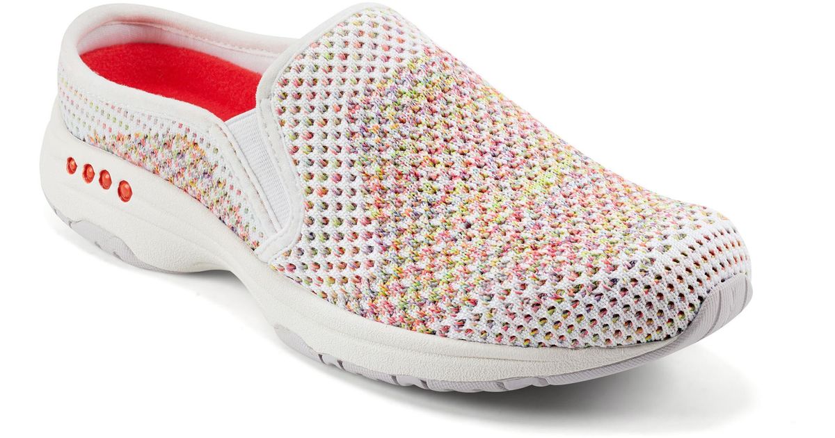 Easy Spirit Takeknit Sneaker Mule in Pink Lyst