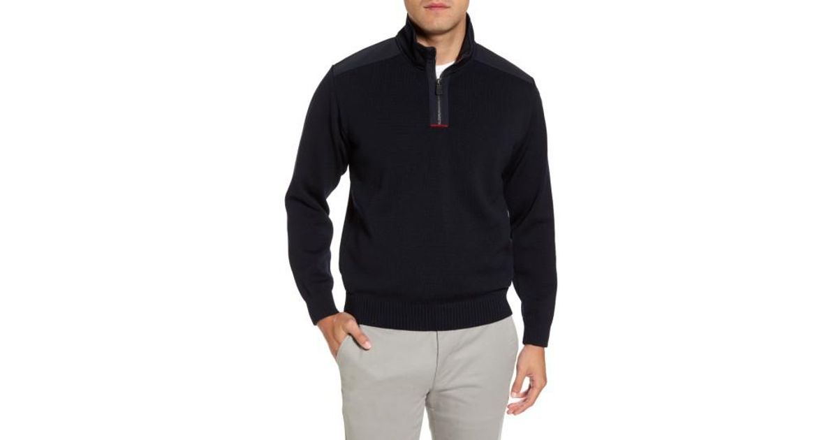 paul and shark quarter zip jumper
