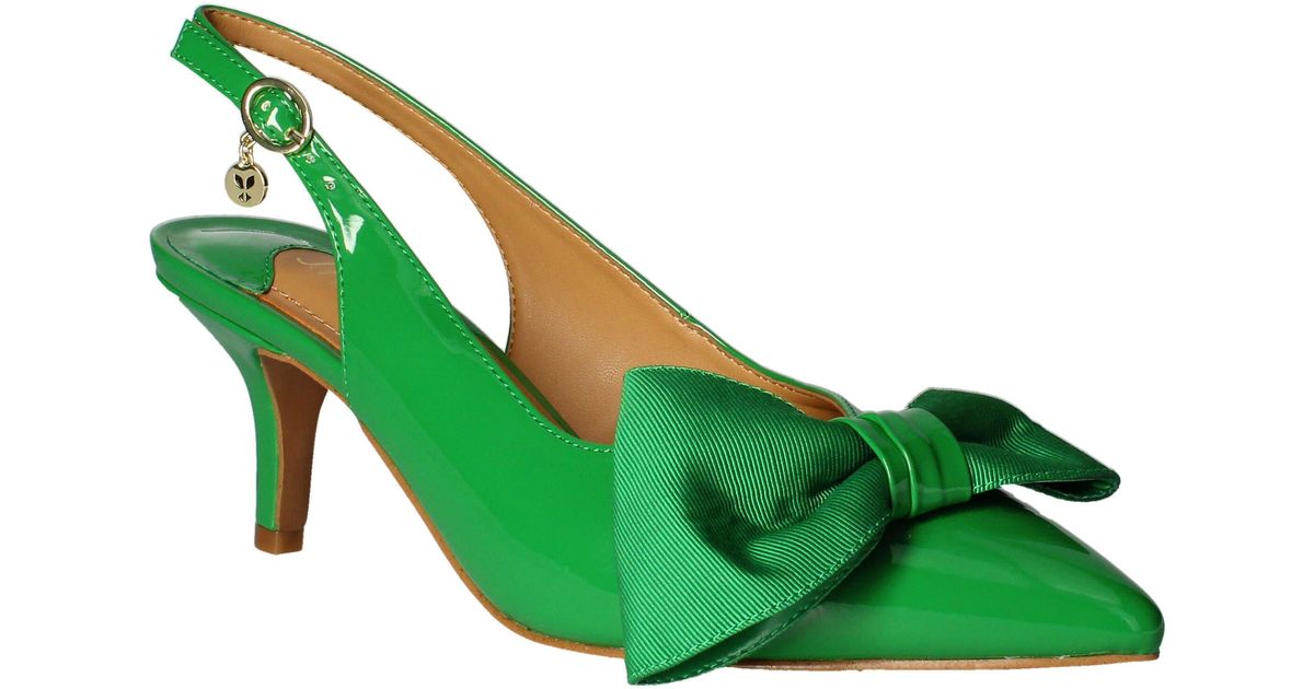 J. Reneé J.renée Devika Slingback Pointed Toe Pump in Green Lyst