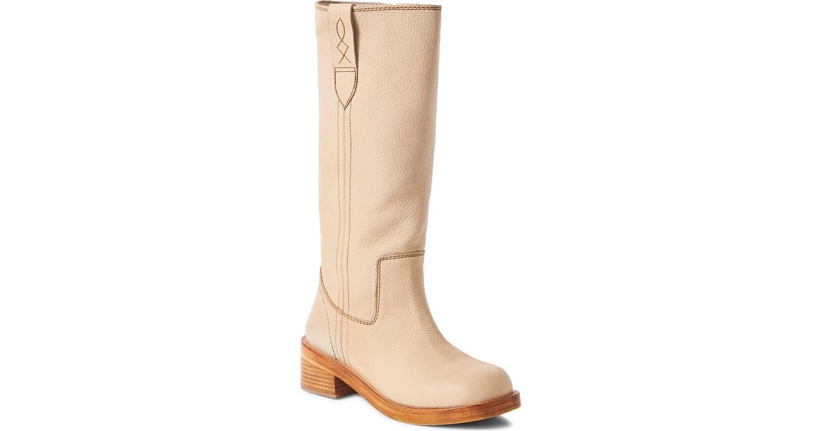 Free People Blaze Block Heel Boot in Brown | Lyst