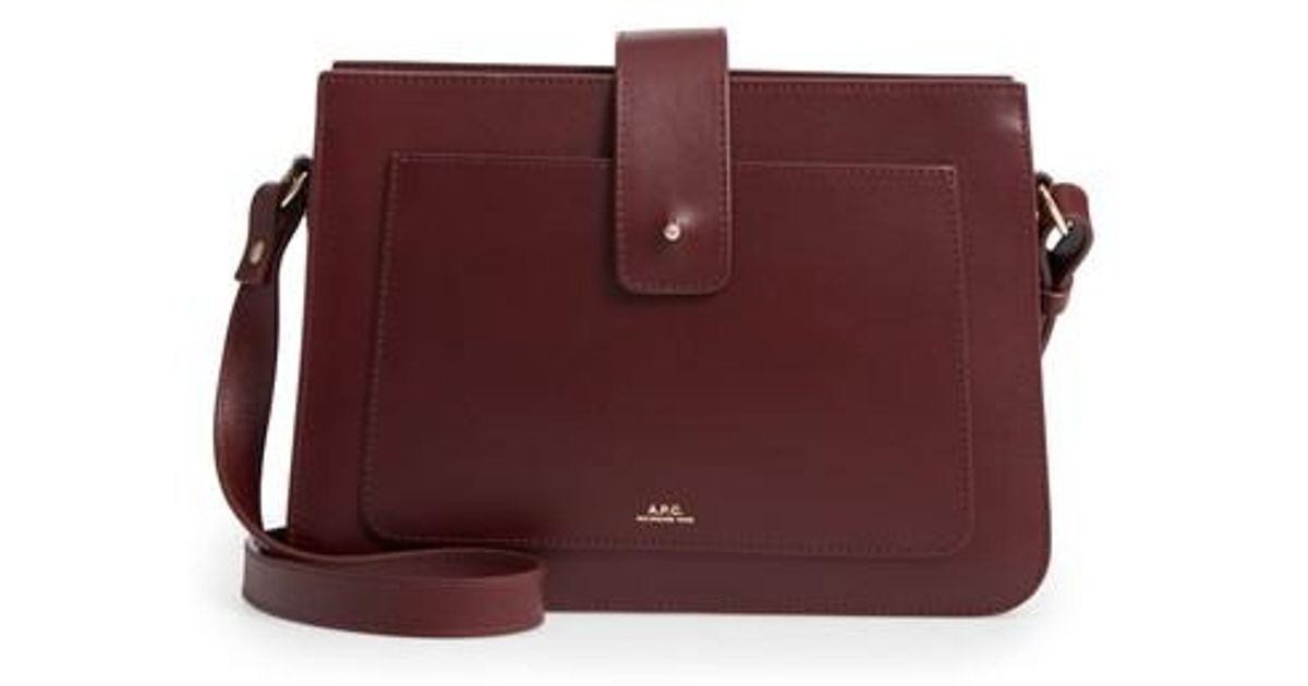 apc leather shoulder bag
