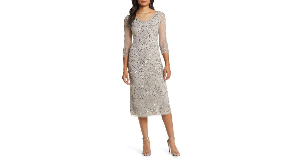 Pisarro nights beaded sheath dress hotsell