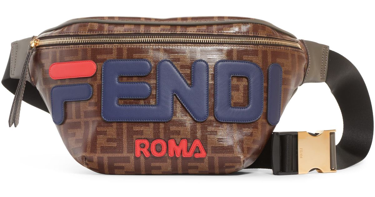 fendi x fila waist bag