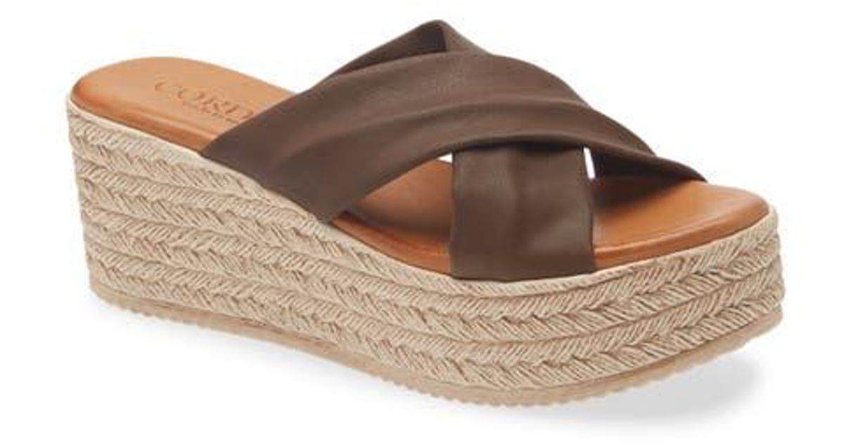 Cordani Bella Espadrille Wedge Sandal in Brown | Lyst
