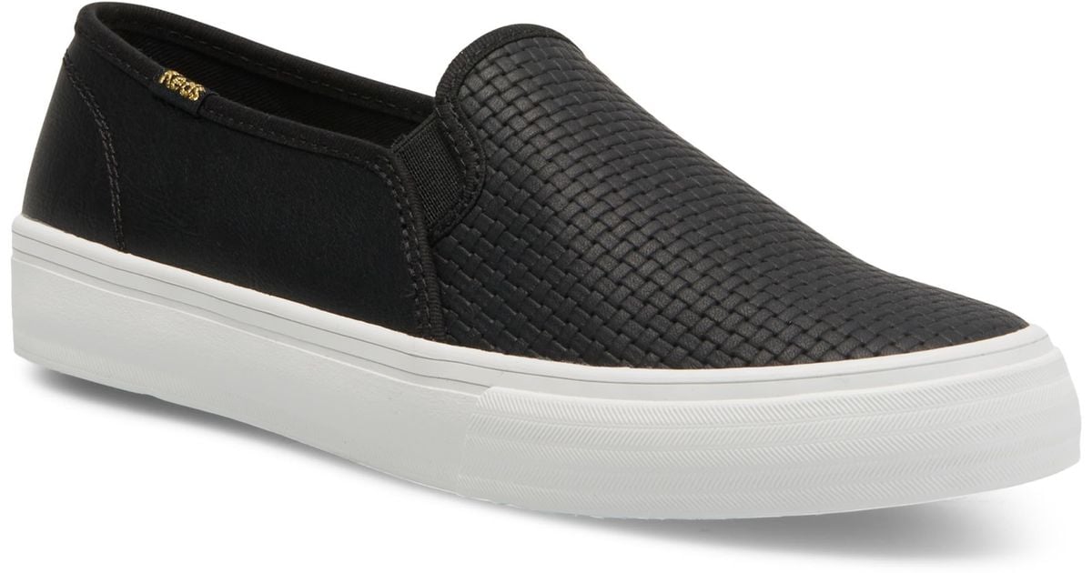 Keds Double Decker Slip-on Sneaker in Black | Lyst