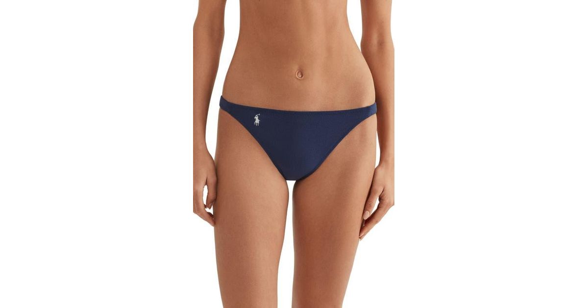 RALPH LAUREN☆ツイストサイドタブヒップスタービキニ Polo Ralph Lauren Devin Side Tab Hipster Bikini Bottoms in