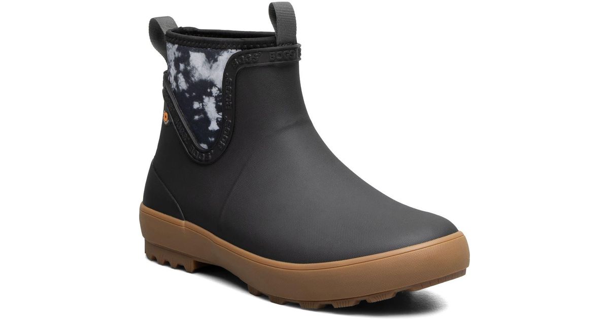 Bogs Harper Waterproof Chelsea Rain Boot in Black | Lyst
