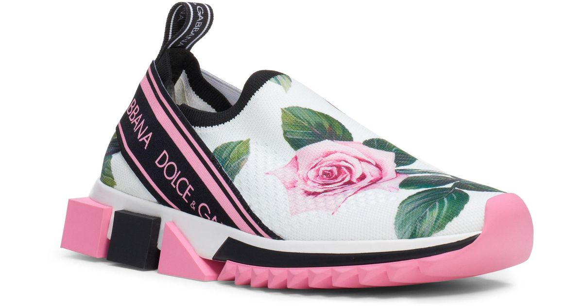 dolce gabbana rose sneakers