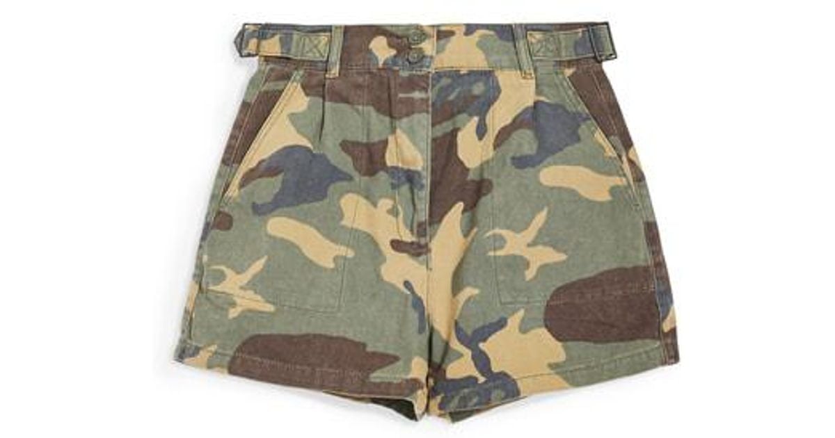 topshop camo shorts