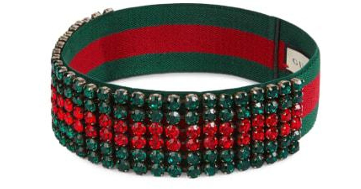 gucci headband green and red