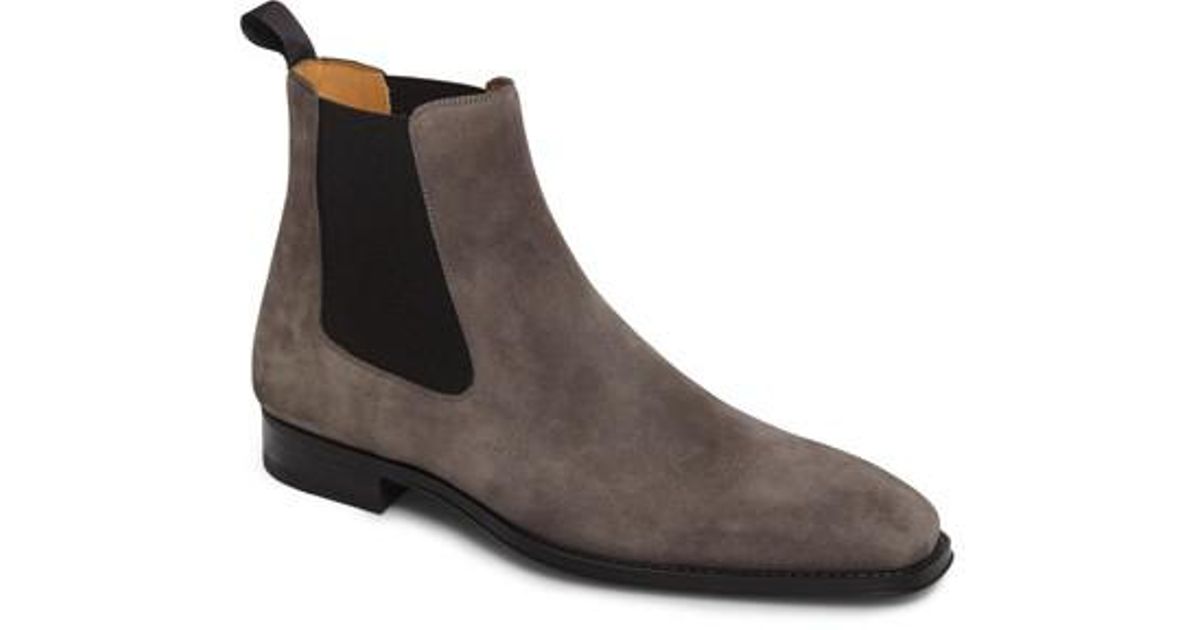 magnanni chelsea boots suede