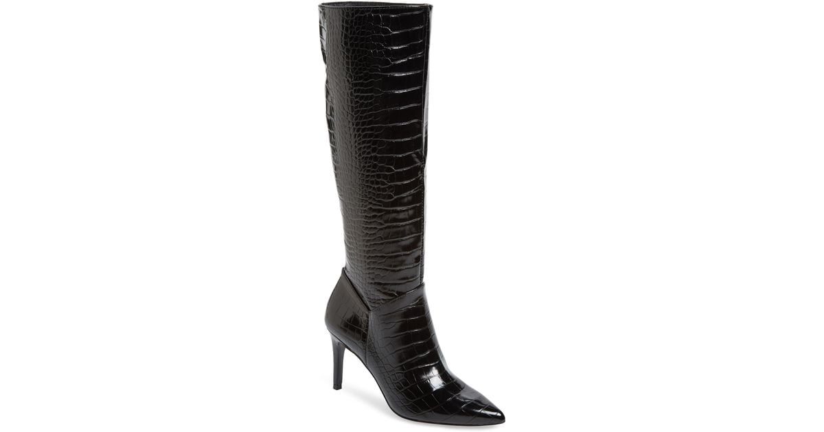 steve madden kinga embossed knee high boot