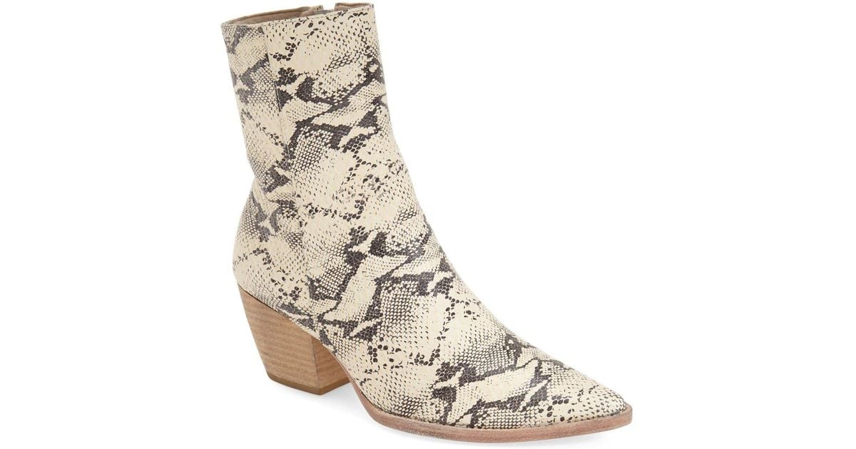 caty western pointy toe bootie