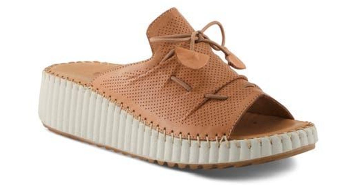 Spring Wedge Spring Step Nevelle Wedge Sandal in Brown | Lyst
