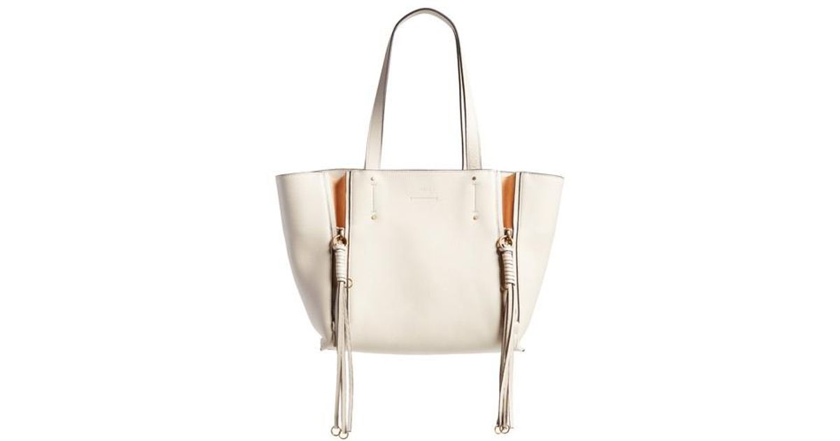 chloe medium milo calfskin leather tote
