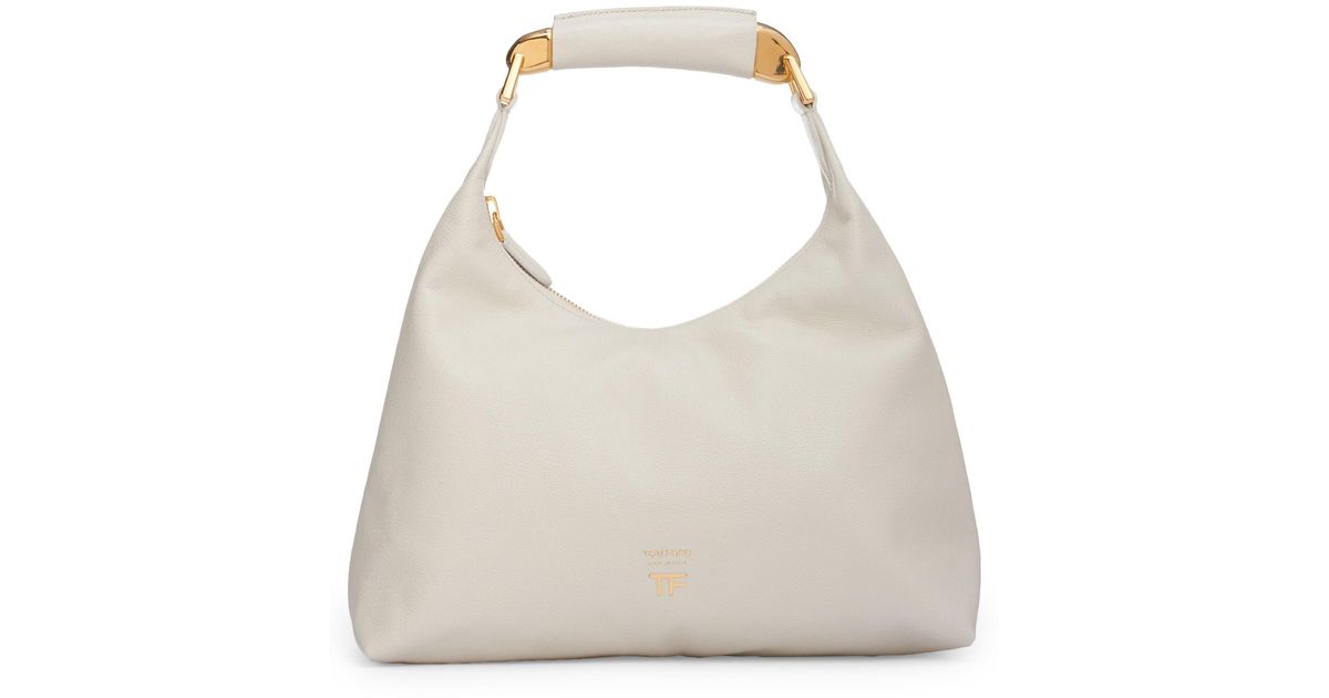 Tom Ford Small Bianca Leather Hobo | Lyst