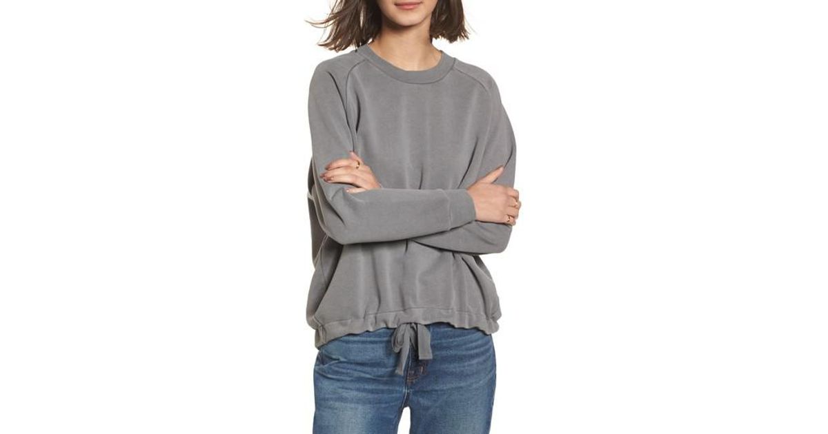 drawstring sweatshirt