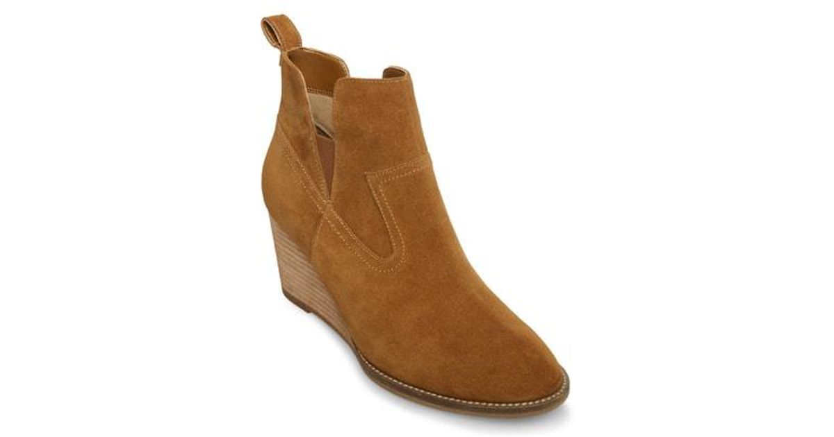 irving waterproof wedge bootie