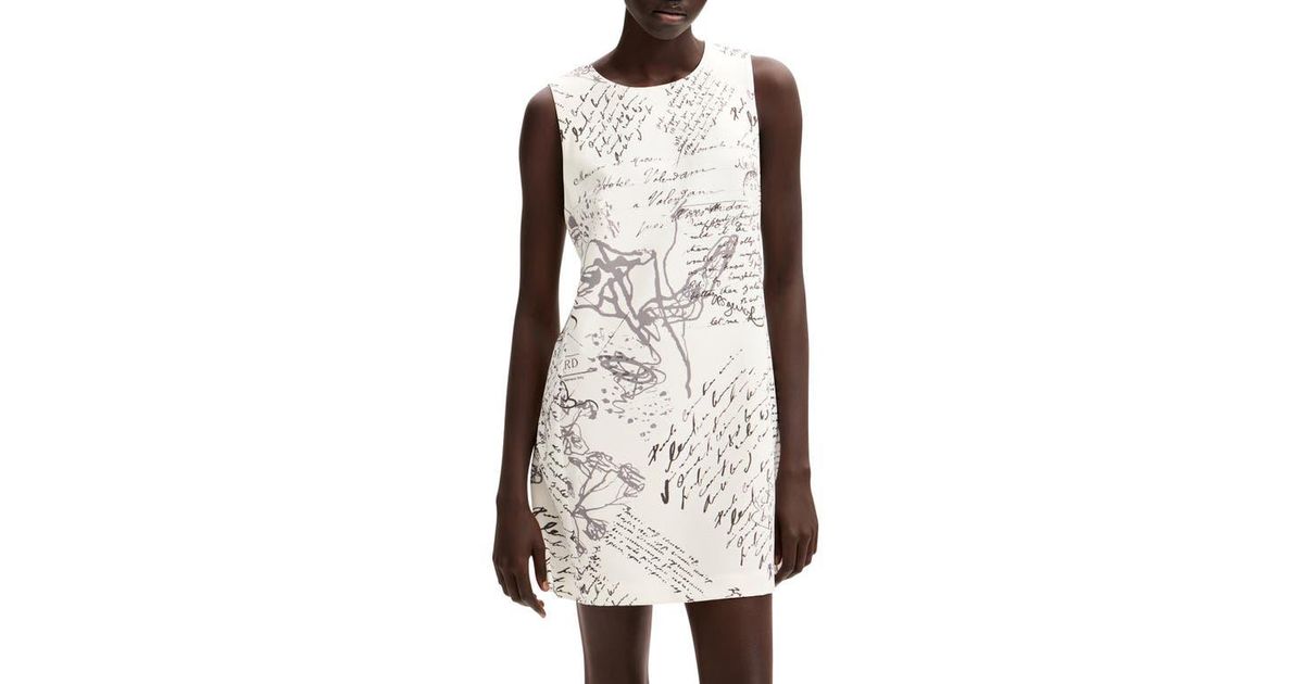 Robe Sans Manches Desigual Taille M, Imprimé Graphique Multicolore - Occasion Très Bon état