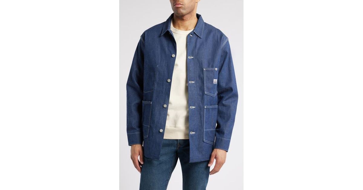 Edwin Denim Chore Jacket in Blue for Men | Lyst