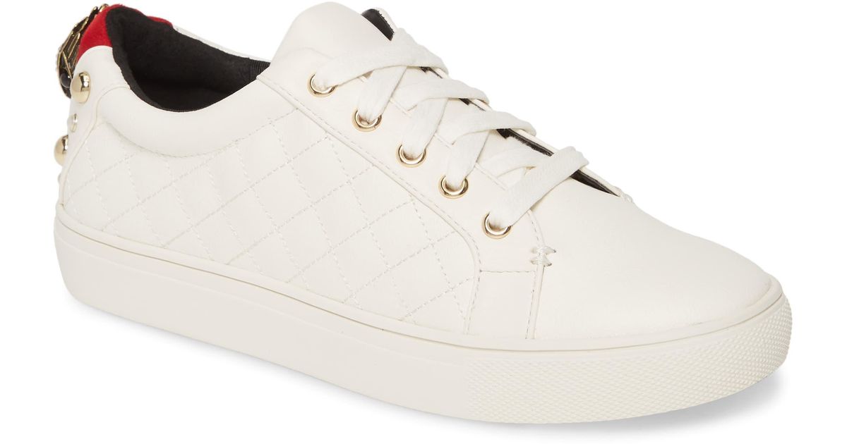 Kurt Geiger Ludo Sneaker in White/ White Leather (White) - Lyst