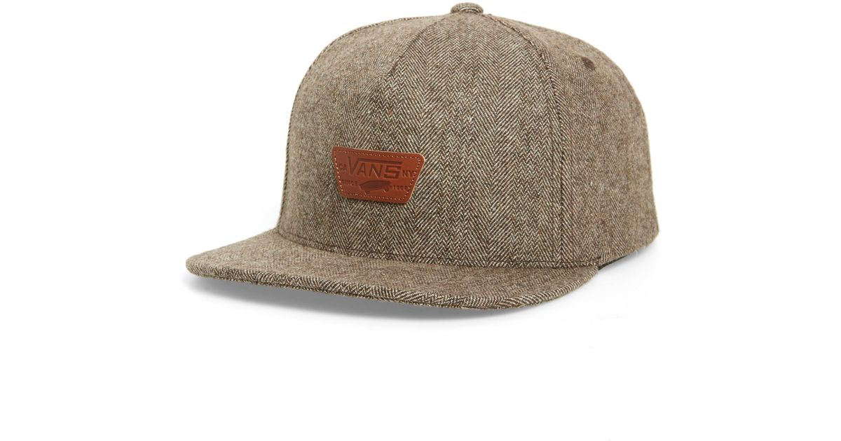 vans snapback marron