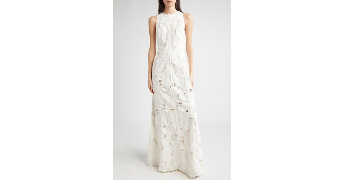 ワンピース HAIKURE DODIE SLEEVELESS DRESS IN DESTROYED DENIM 71FCbyorWIL.jpg