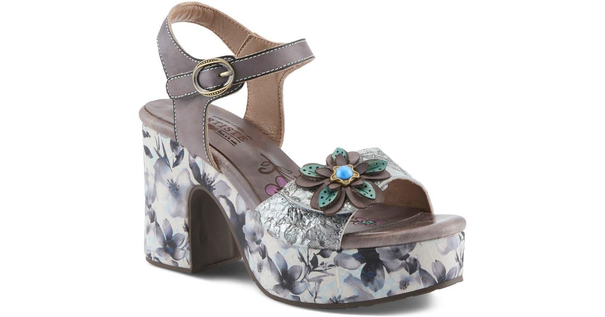 Spring Platform Sandals Spring Step Felis Platform Sandal in Metallic | Lyst