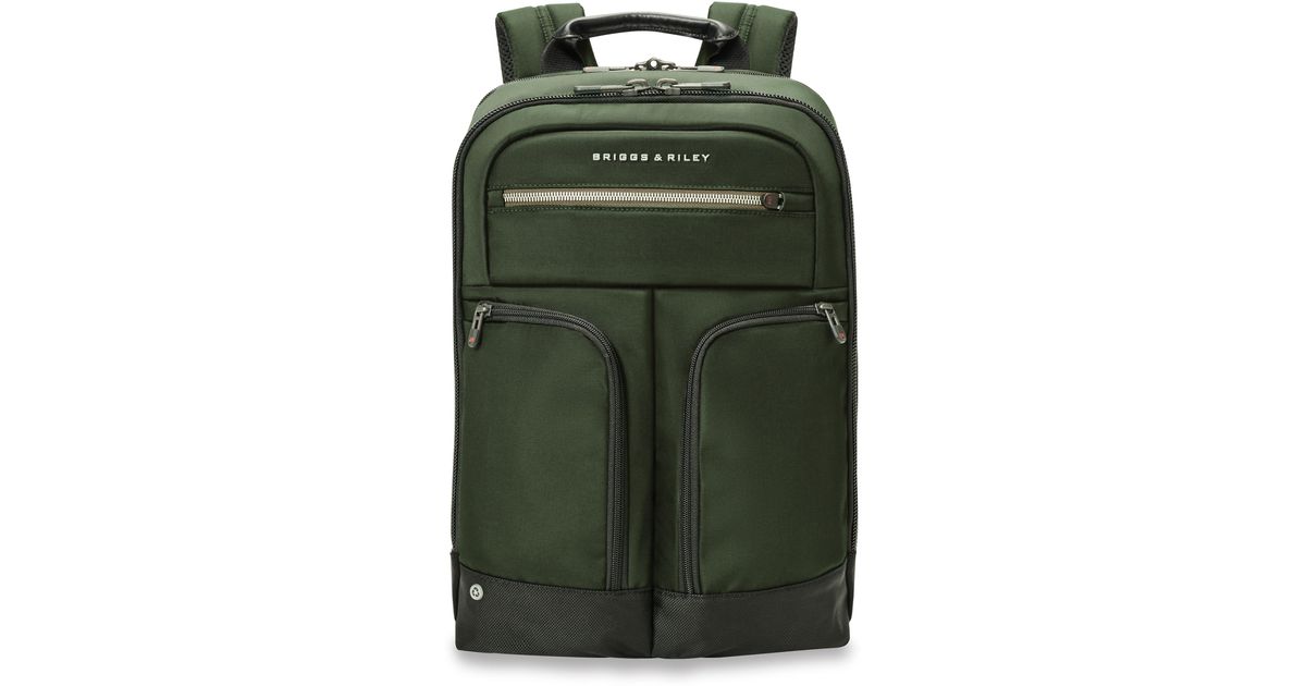 Briggs & Riley Hta Slim Expandable Backpack in Green Lyst