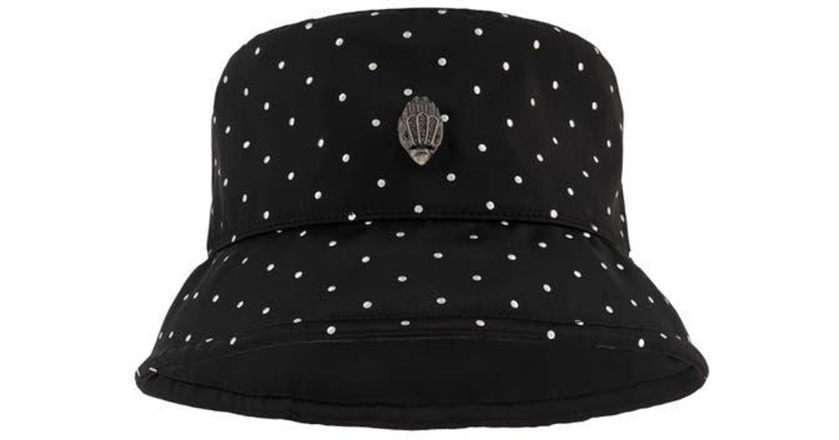 Geiger Reno Reversible Bucket Kurt Geiger Studded Reversible Nylon Bucket Hat in Black | Lyst