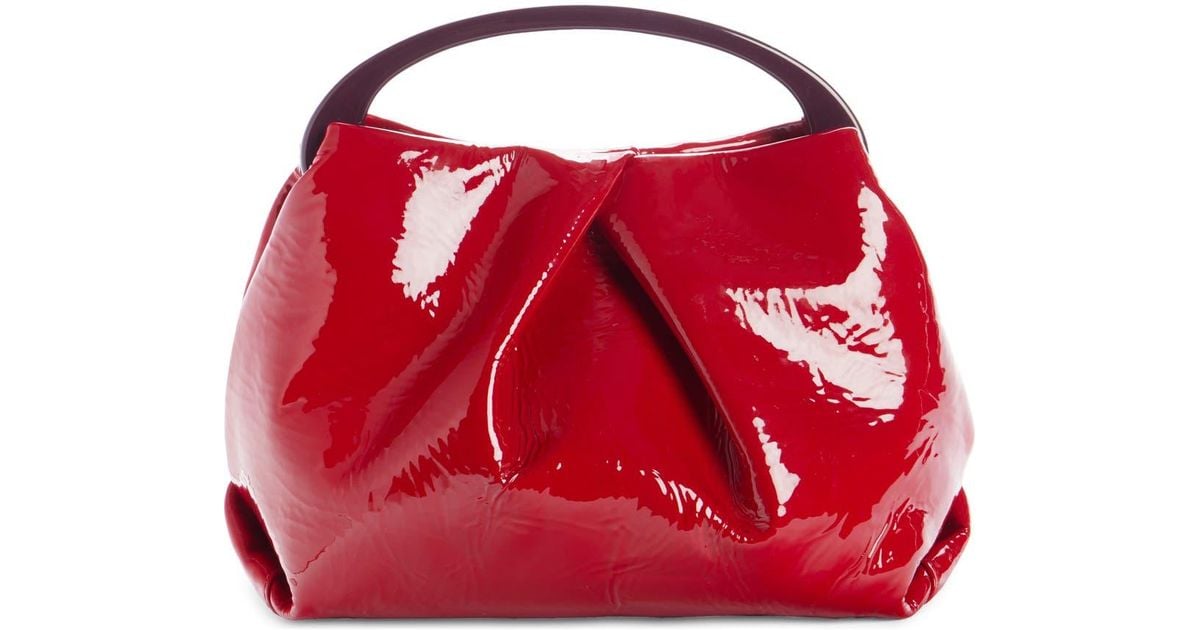 ハンドバッグ DRIES VAN NOTEN 'W.L.' handbag Red Red Micro Leather Bag by Dries Van Noten on Sale