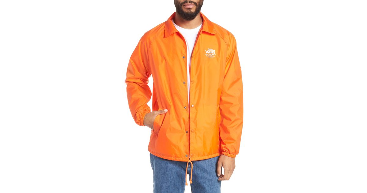 vans orange jacket