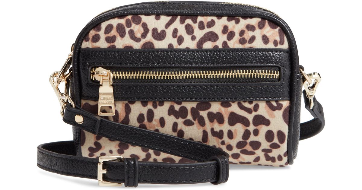 Steve Madden Leopard Print Crossbody Bag in Leopard/ Black (Black) Lyst