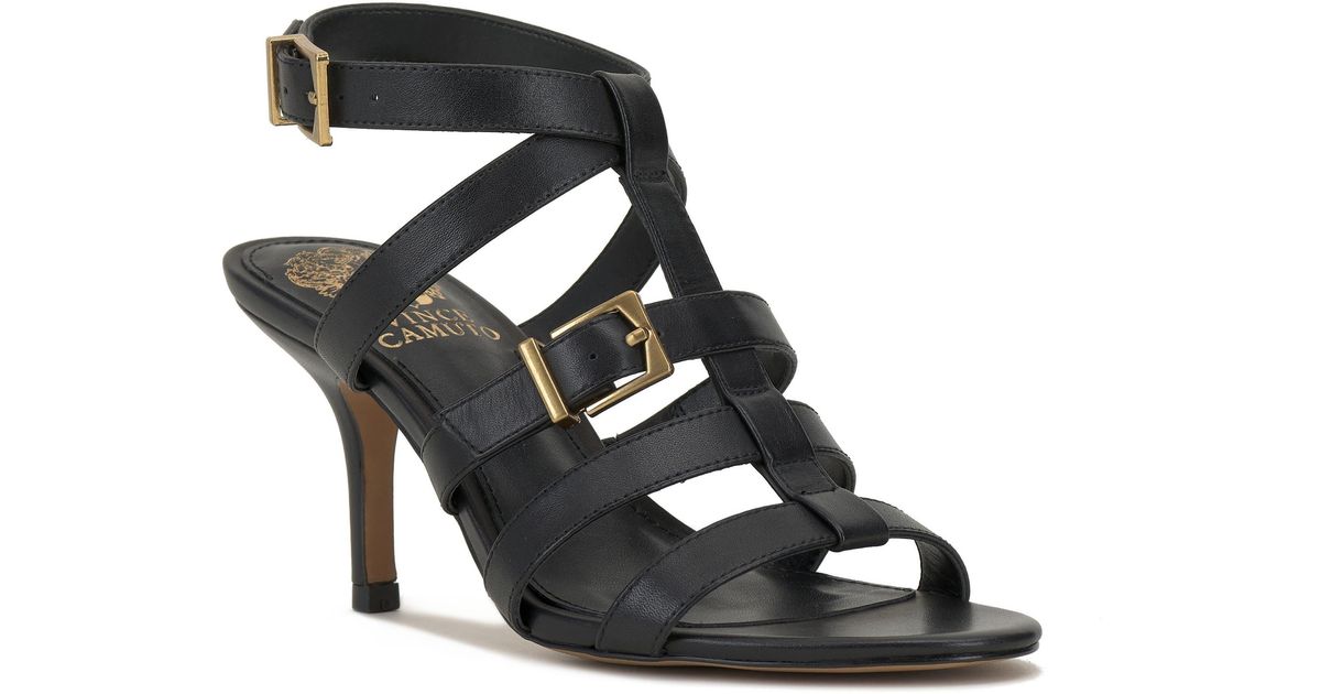 Vince Camuto Bivenya Ankle Strap Sandal in Black Lyst