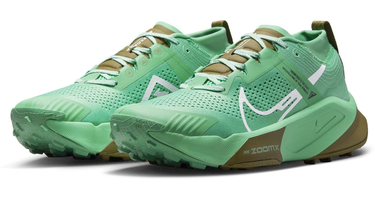 Nike Zoomx Zegama Trail Running Shoe in Green for Men Lyst