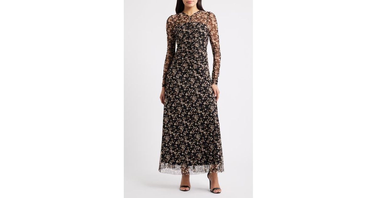 1970s long dress 1970s Ramona Rull Batik Maxi Dress with hand embroidered mirrors  Honeywood