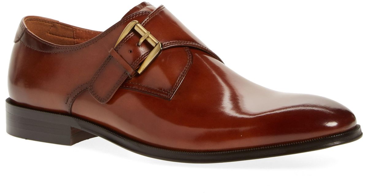Florsheim Belfast Single Strap Monk Shoe in Cognac Leather Florsheim Belfast Single Strap Monk Shoe in Cognac Leather