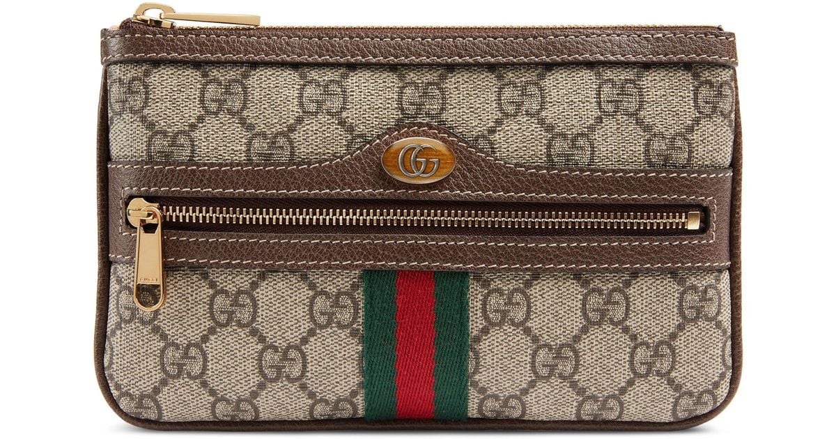 ophidia gg supreme canvas zip pouch