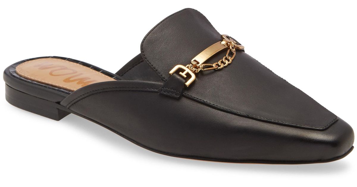 evelan chain loafer mule