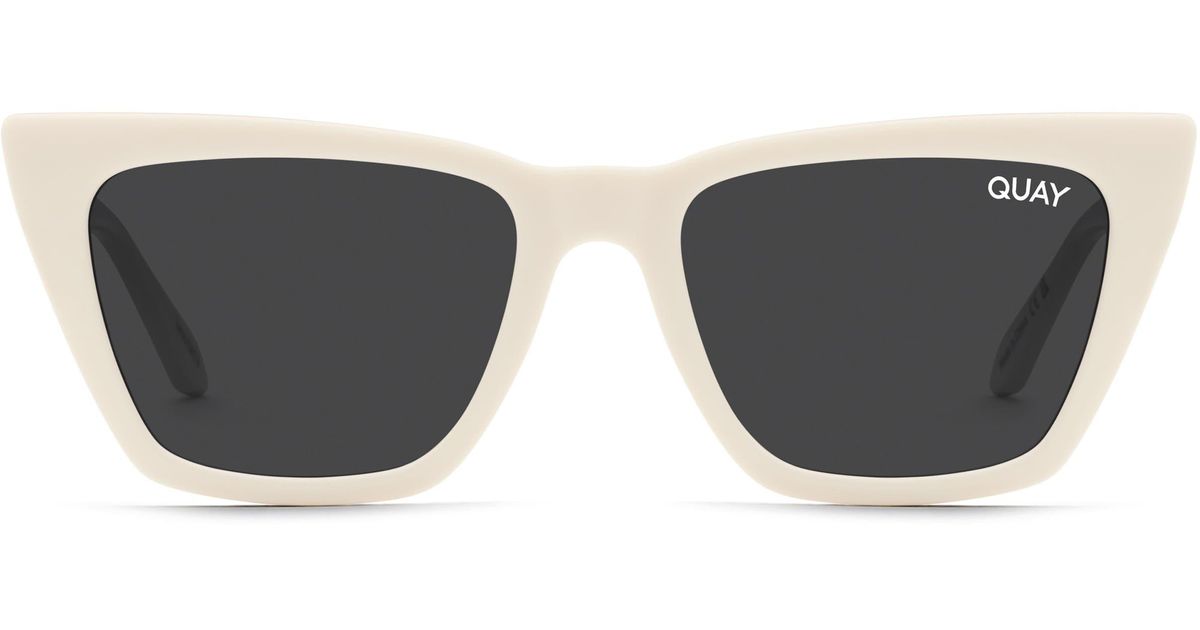 Quay Call The Shots 48mm Polarized Small Cat Eye Sunglasses Lyst