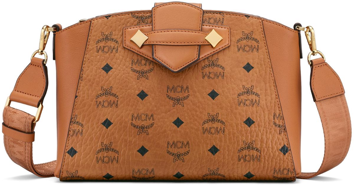 small essential visetos coated canvas crossbody bag