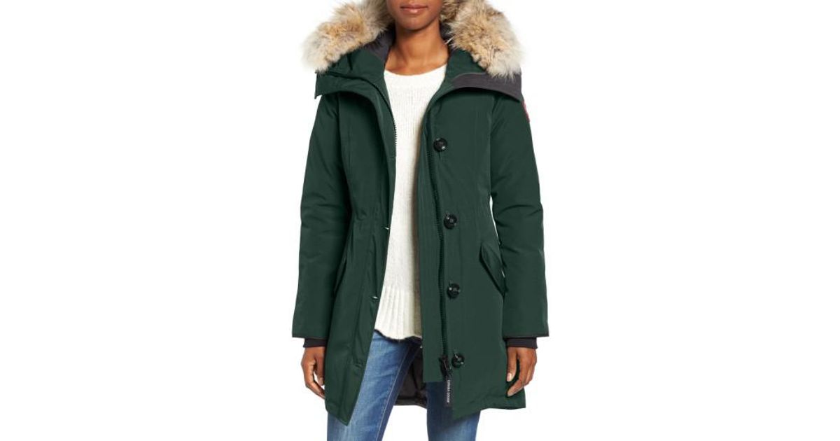 canada goose fur-trimmed kensington down parka canada goose fur-trimmed kensington down parka
